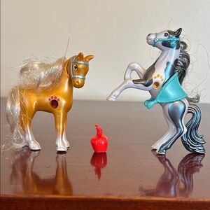 Littlest Pet Shop Vintage Sparkling Ponies, group of two, Hasbro 1990’s